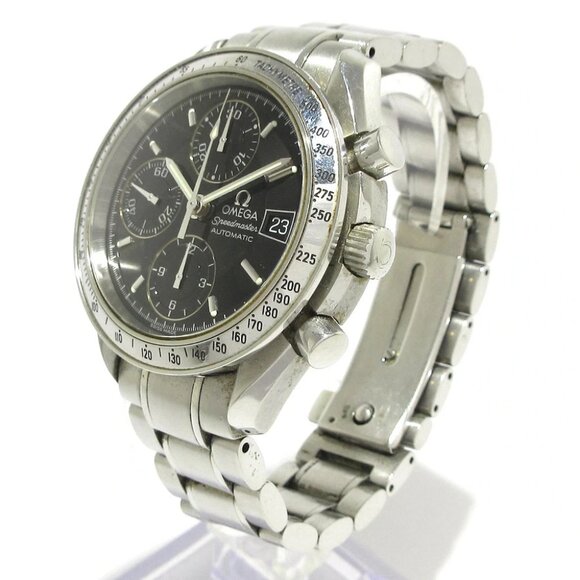 Auth OMEGA Speedmaster 3513.5 5******* Black Men's Wrist Watch - Picture 1 of 12